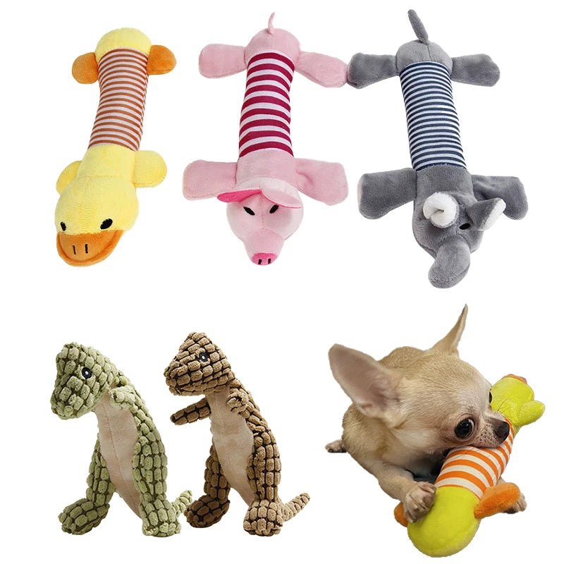 Animals Shaped Plush Squeaky Dog Toys