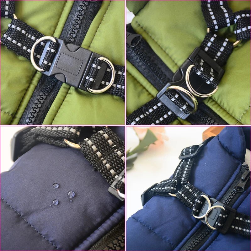 EliteDogCoat™ Weatherproof Dog Jacket and Harness