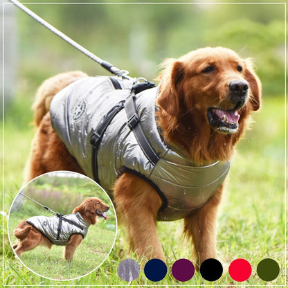 EliteDogCoat™ Weatherproof Dog Jacket and Harness