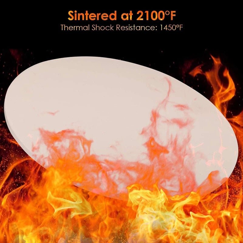 ElitePeel Round Pizza Stone For Grill and Oven