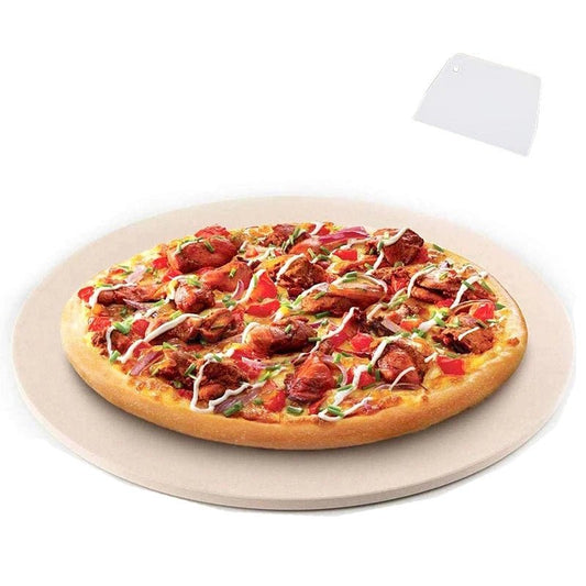 ElitePeel Round Pizza Stone For Grill and Oven